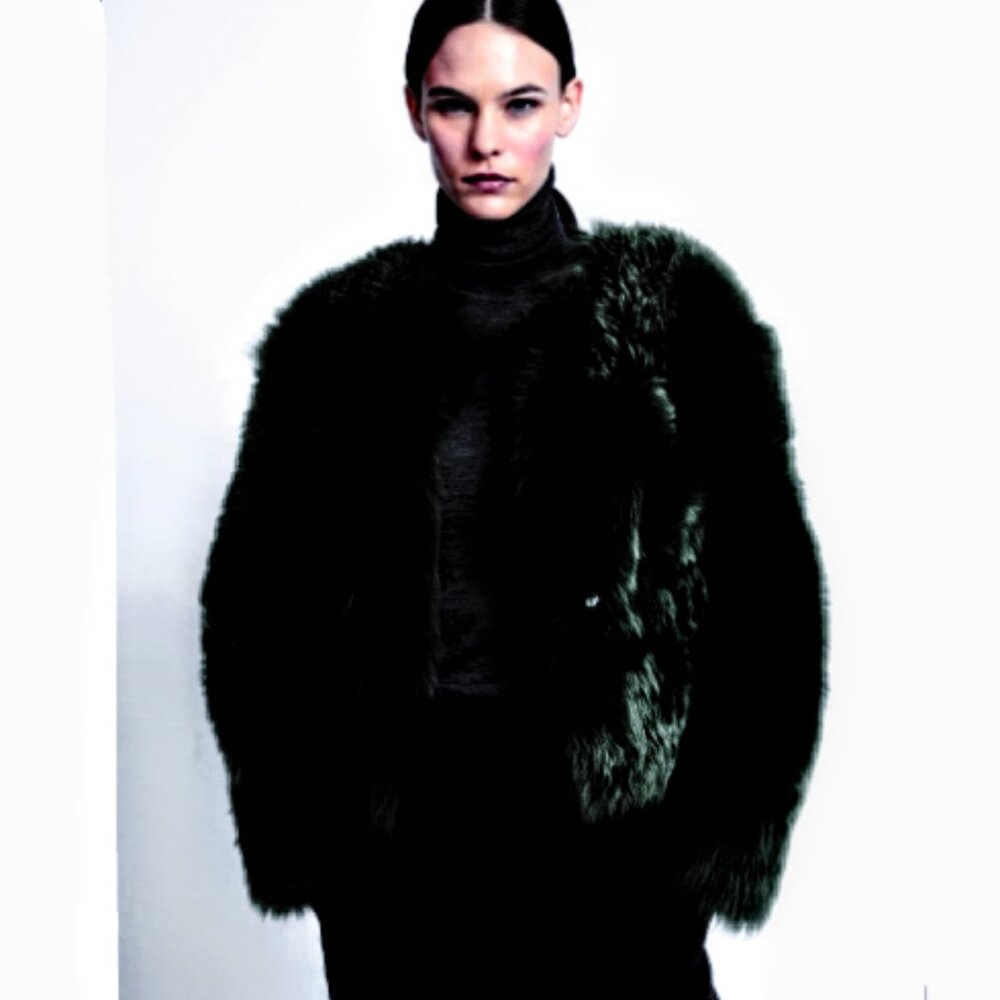 Brand New MICHAEL KORS Faux Fur Short Jacket